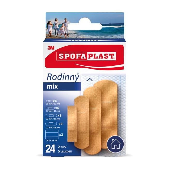 3M Spofaplast Rodinný Mix 603, 24 ks 