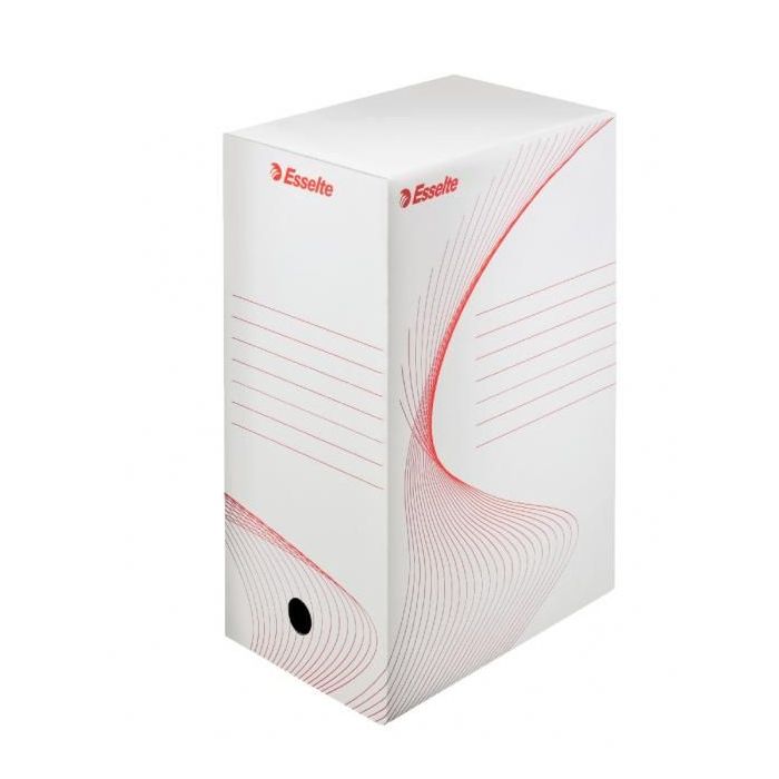 Archívny box Esselte 150mm biely/červený 