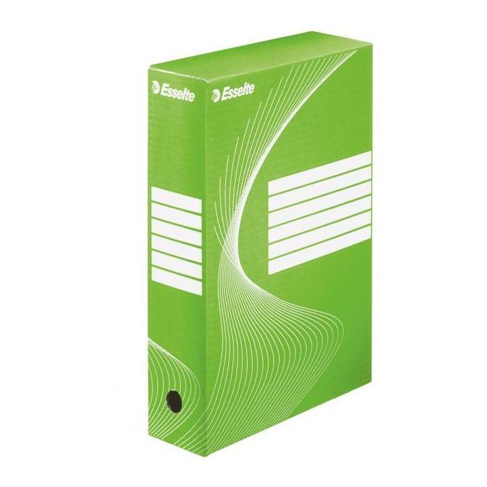 Archívny box Esselte 80mm zelený/biely 