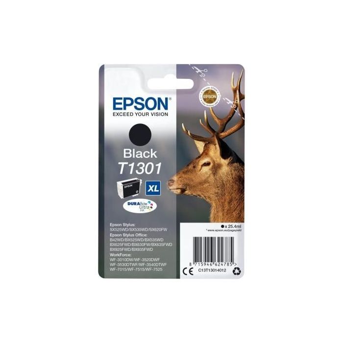 Atramentová náplň Epson T1301 XL black pre SX525WD/SX620FW (945 str.) 