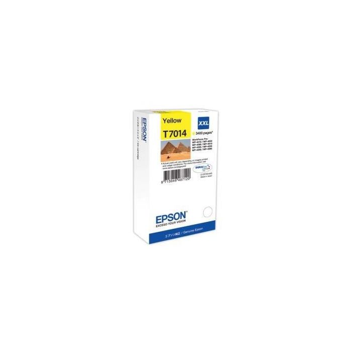 Atramentová náplň Epson T7014 yellow XXL C13T701440 pre WP4000/WP4500 (3.400 str.) 