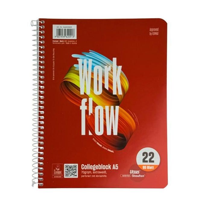 Blok College Format Werk Ursus Basic A5 80 listov štvorčekový 70g 