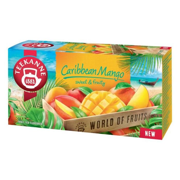 Čaj TEEKANNE World Of Fruits Caribbean Mango HB 20 x 2,25g 