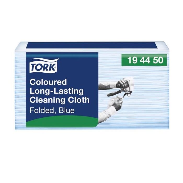 Čistiaca utierka 1-vrstv. TORK Long-Lasting modré W8, 40 ks 