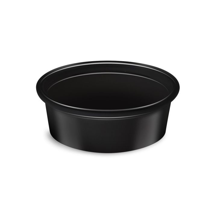 Dressingová miska čierná Ø70mm 50ml