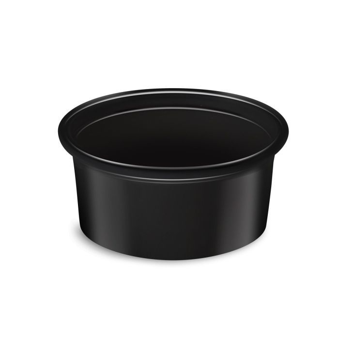 Dressingová miska čierná Ø70mm 80ml