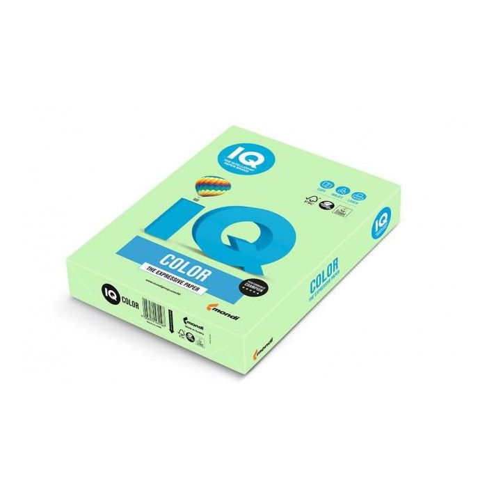 Farebný papier IQ color strednezelený MG28, A4, 160g 
