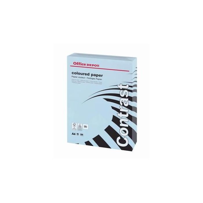 Farebný papier Office Depot A4, pastelová modrá, 80 g/m2 