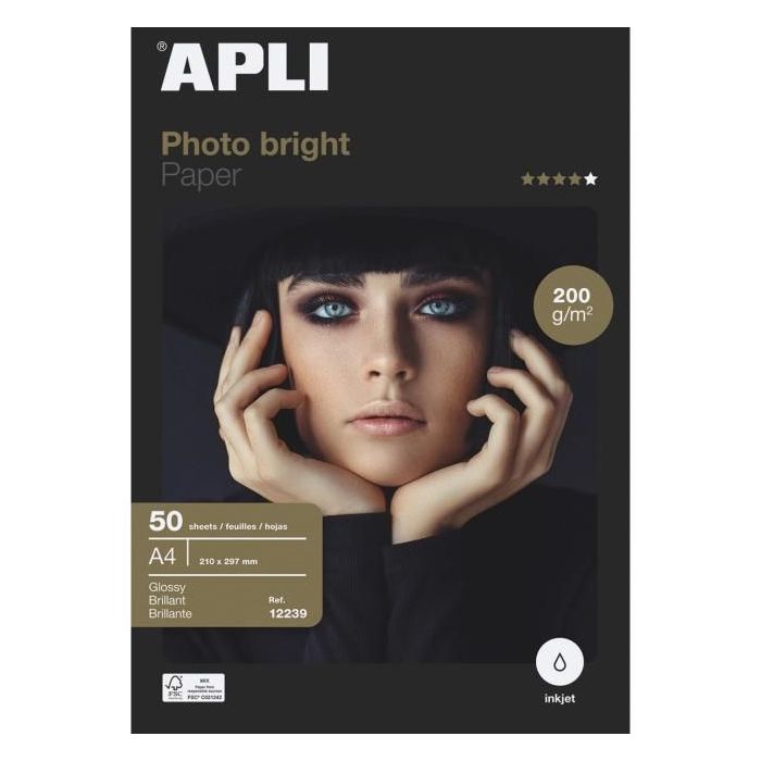 Fotopapier APLI A4 Bright, 200g, 50 hárkov 