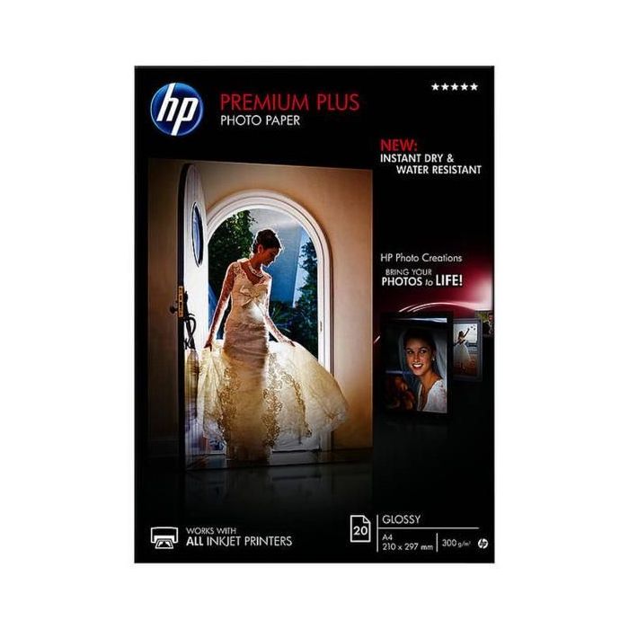 Fotopapier HP inkjet premium plus, lesklý, A4, 300 g, CR672A 