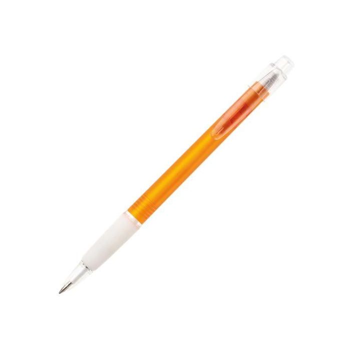 Guľôčkové pero plastové PROSTO oranžové 