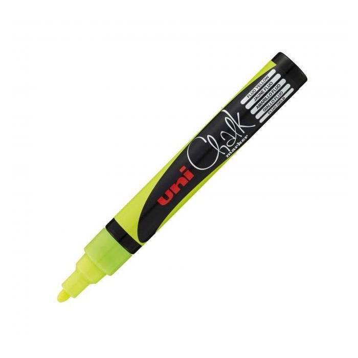 Kriedový popisovač PWE-5M fluor žltý 
