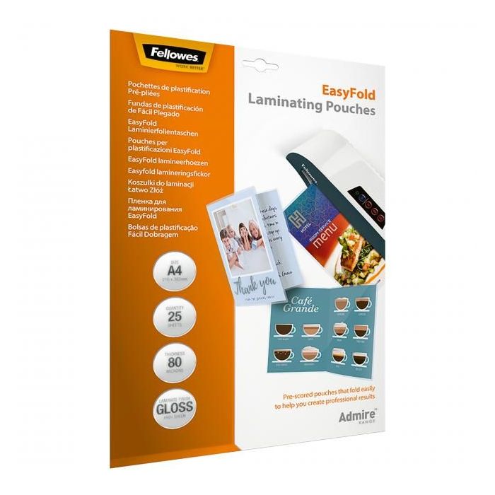 Laminovacie fólie Admire EasyFold A4 80mic 25ks 
