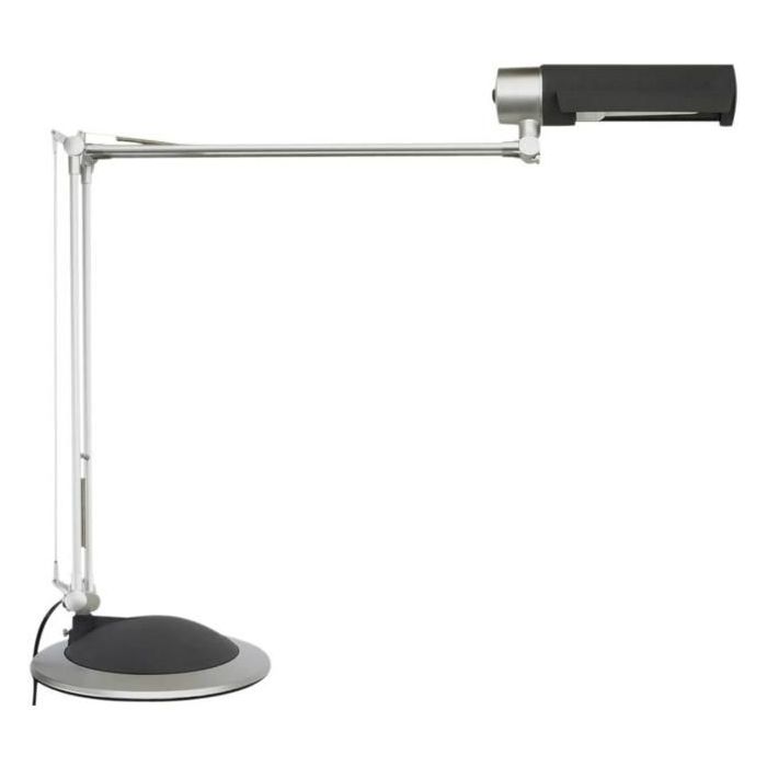 Lampa stolná MAUL Office strieborná/čierna 