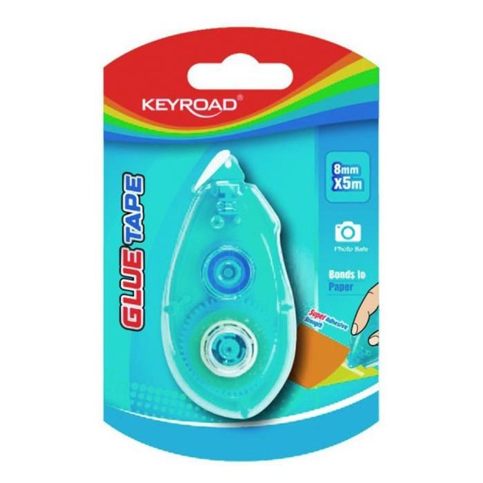 Lepiaci roller KEYROAD Super lepiaca sila, obojstranný, blister 
