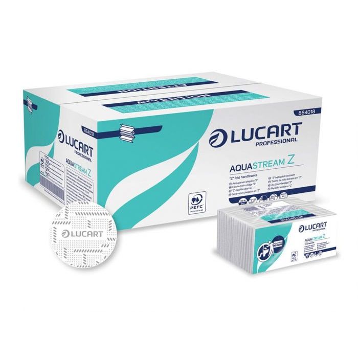 Lucart Premium ZZ utierky Aquastream - rýchlo rozpustné