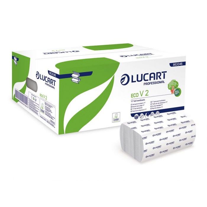 Lucart skladané utierky ECO Power, biele