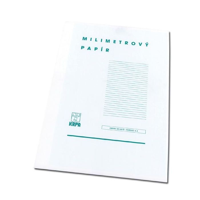 Milimetrový papier A4, bal. 50 ks 