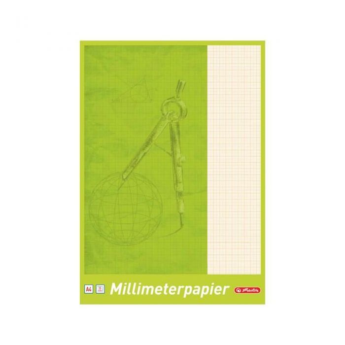 Milimetrový papier Herlitz, A4, 80 g, 25 listov 
