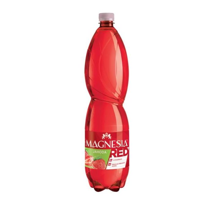 Minerálna voda MAGNESIA red ochutená - jahoda 6 x 1,5 ℓ 