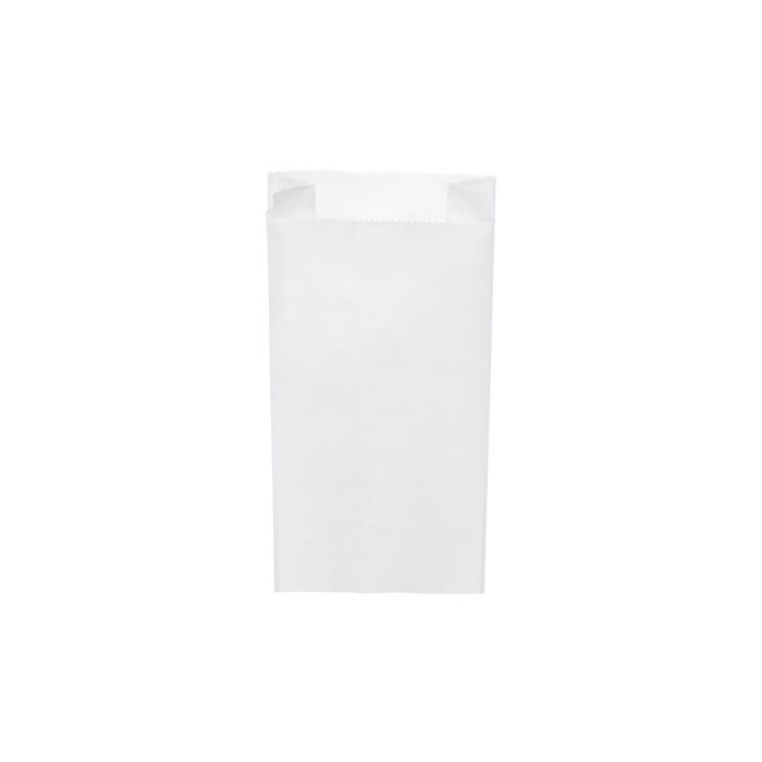 Papierové vrecko s bočným skladom biele 14+7 x 29 cm `1,5kg`