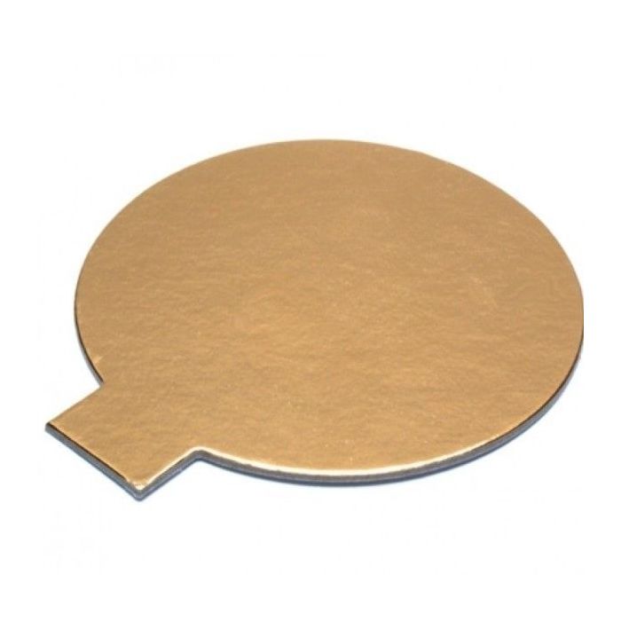 Podložka tenká Ø10 cm, hladká, zlatá
