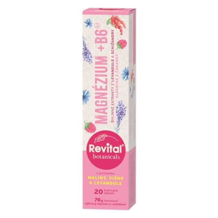Revital Botanicals Magnézium + B6, 20 šumivých tabliet 