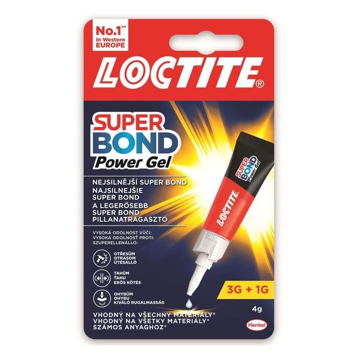 Sekundové lepidlo LOCTITE Super Bond Power Gel 4 g 