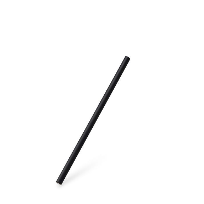 Slamka čierna `JUMBO` Ø8mm x 21cm
