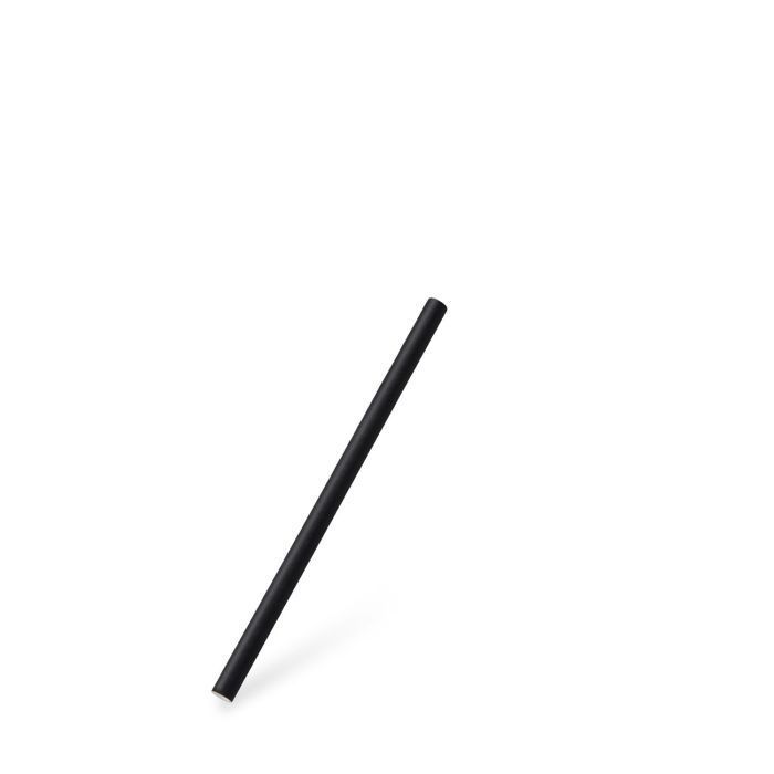 Slamka papierová čierna `JUMBO` Ø8mm x 15cm
