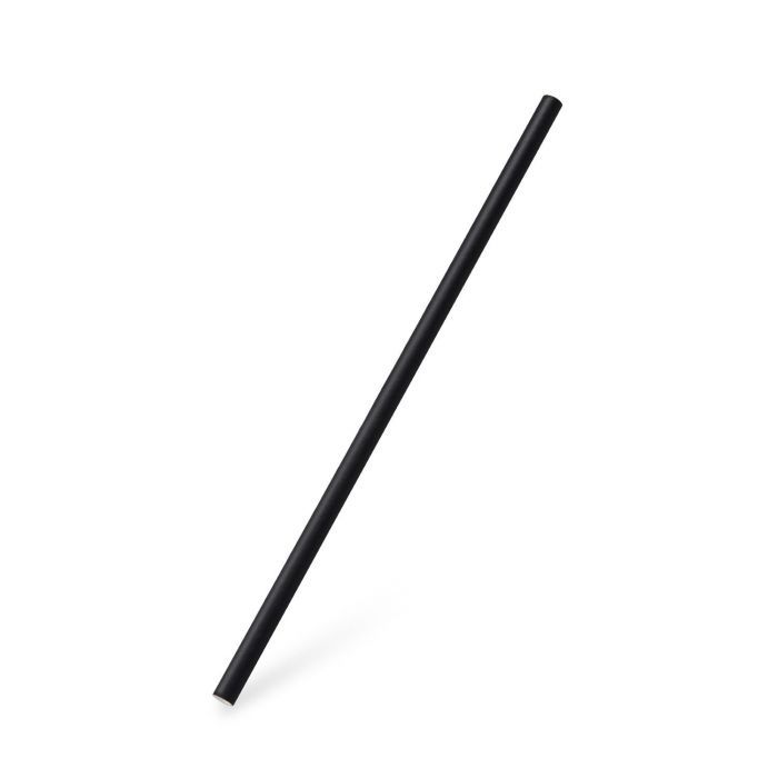 Slamka papierová čierna `JUMBO` Ø8mm x 25cm
