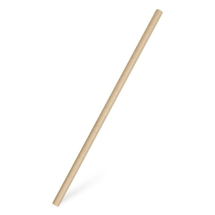 Slamka papierová kraft `JUMBO` Ø8mm x 25cm
