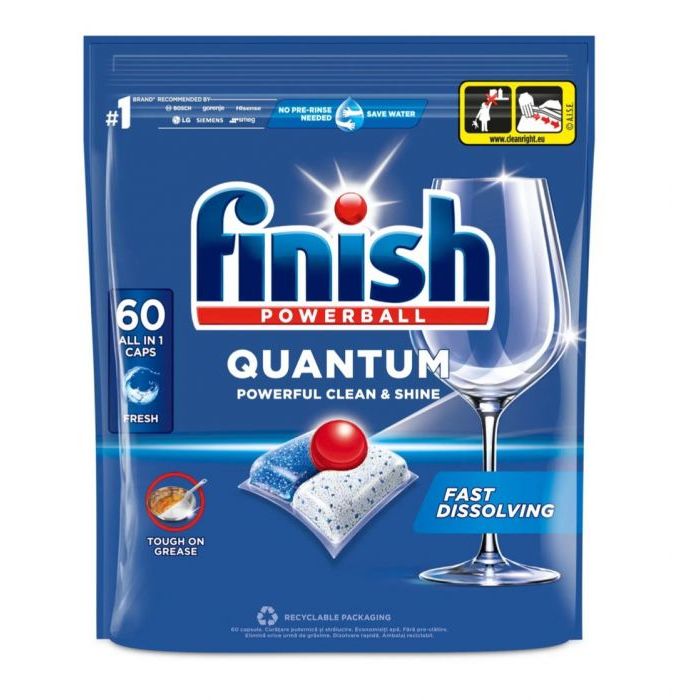 Tablety do umývačky riadu FINISH Quantum, ALL IN1