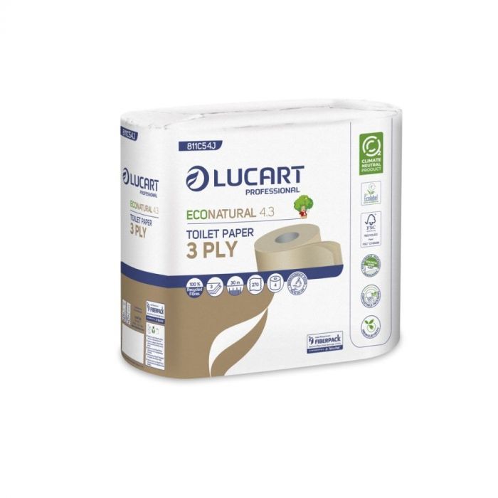 Toaletný papier Lucart ECO natural premium, 3vrstvý