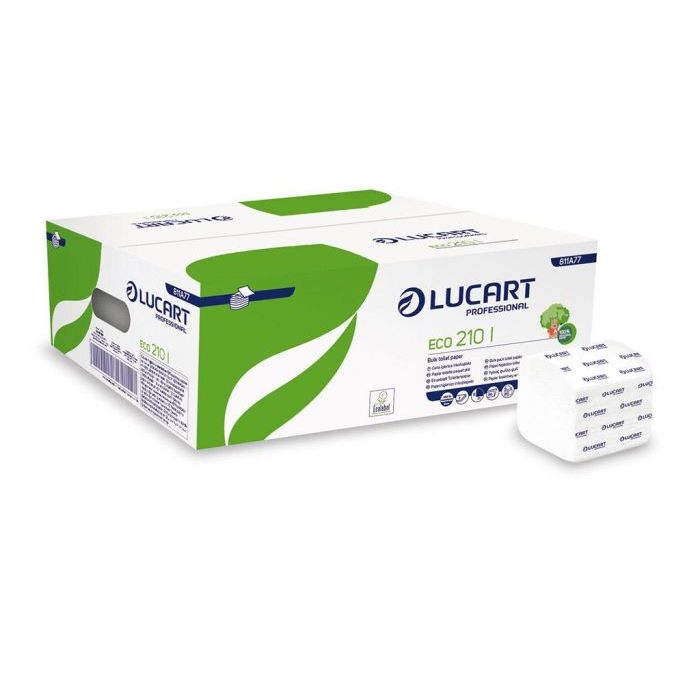 Toaletný papier Lucart skladaný ECO biely