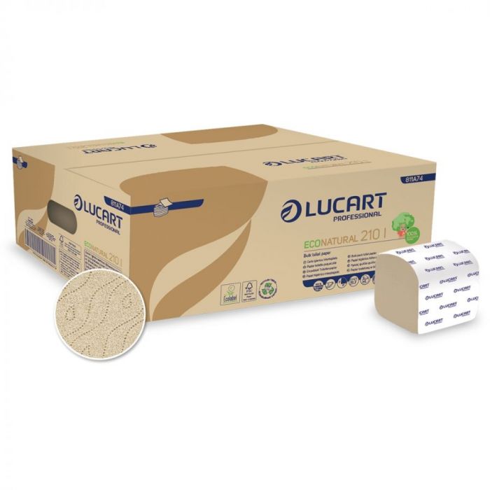 Toaletný papier Lucart skladaný ECO natural