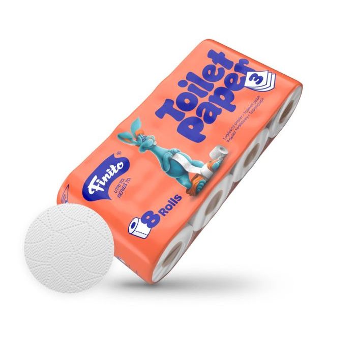 Toaletný papier premium, 3vrst.