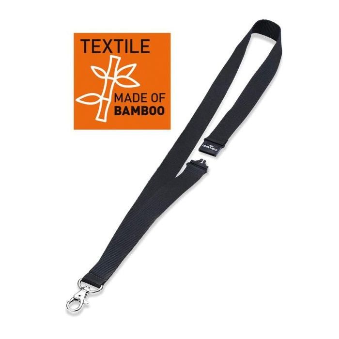 Závesný remienok DURABLE ECO 20mm čierny 10ks 