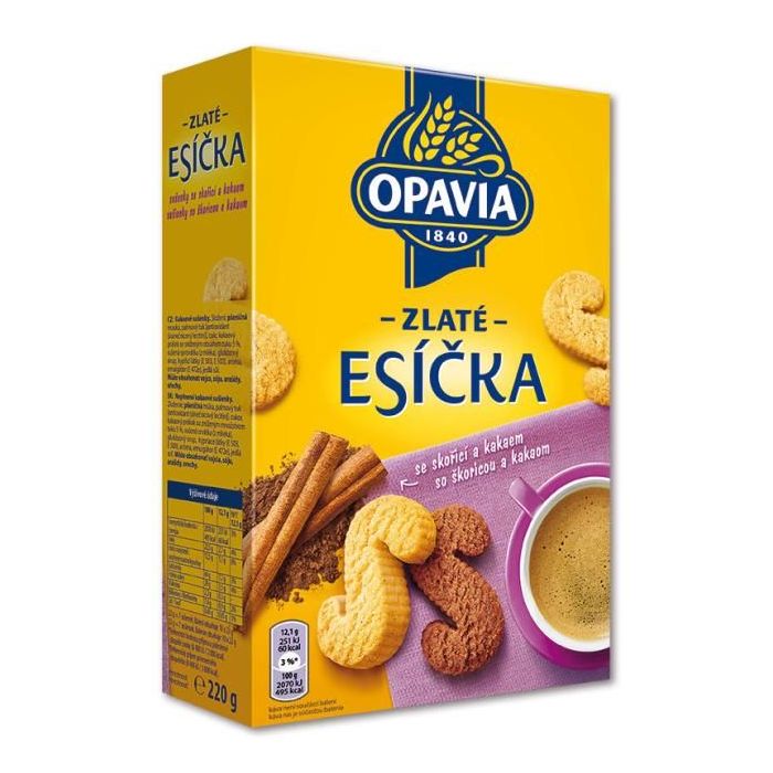 Zlaté Esíčka so škoricou a kakaom 220g 