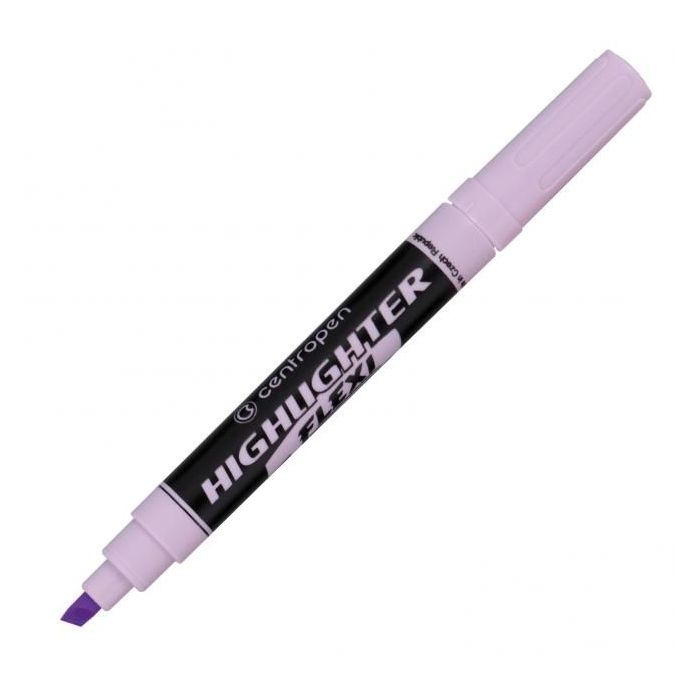 Zvýrazňovač Centropen 8542 Flexi Soft fialový 