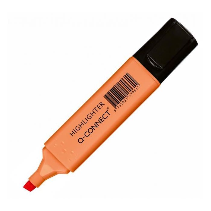 Zvýrazňovač Q-CONNECT pastel oranžový 