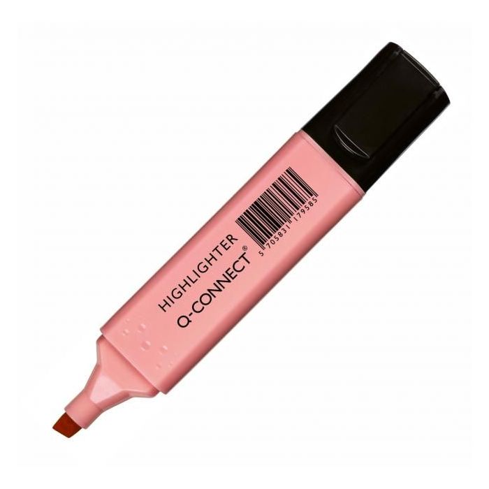 Zvýrazňovač Q-CONNECT pastel ružový 